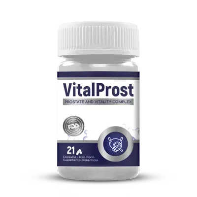 Frasco de VitalProst, 21 cápsulas, suplemento alimenticio